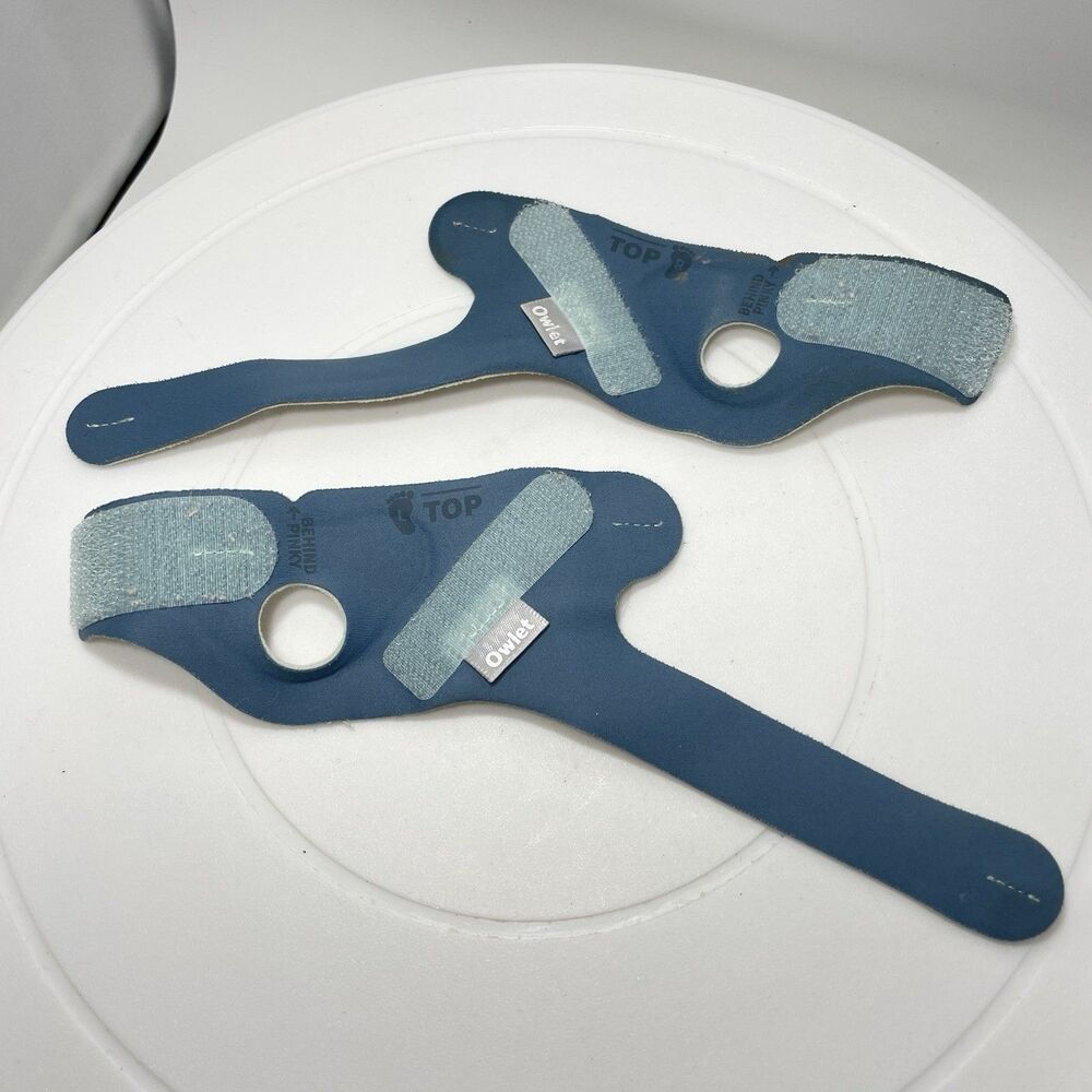 Owlet Smart Sock Fabric Sleeves Pair Size 1 Left & Right Replacement Blue